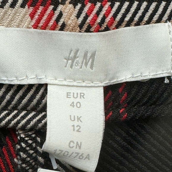 H&M Red and Black Plaid Trousers - Picture 8 of 12